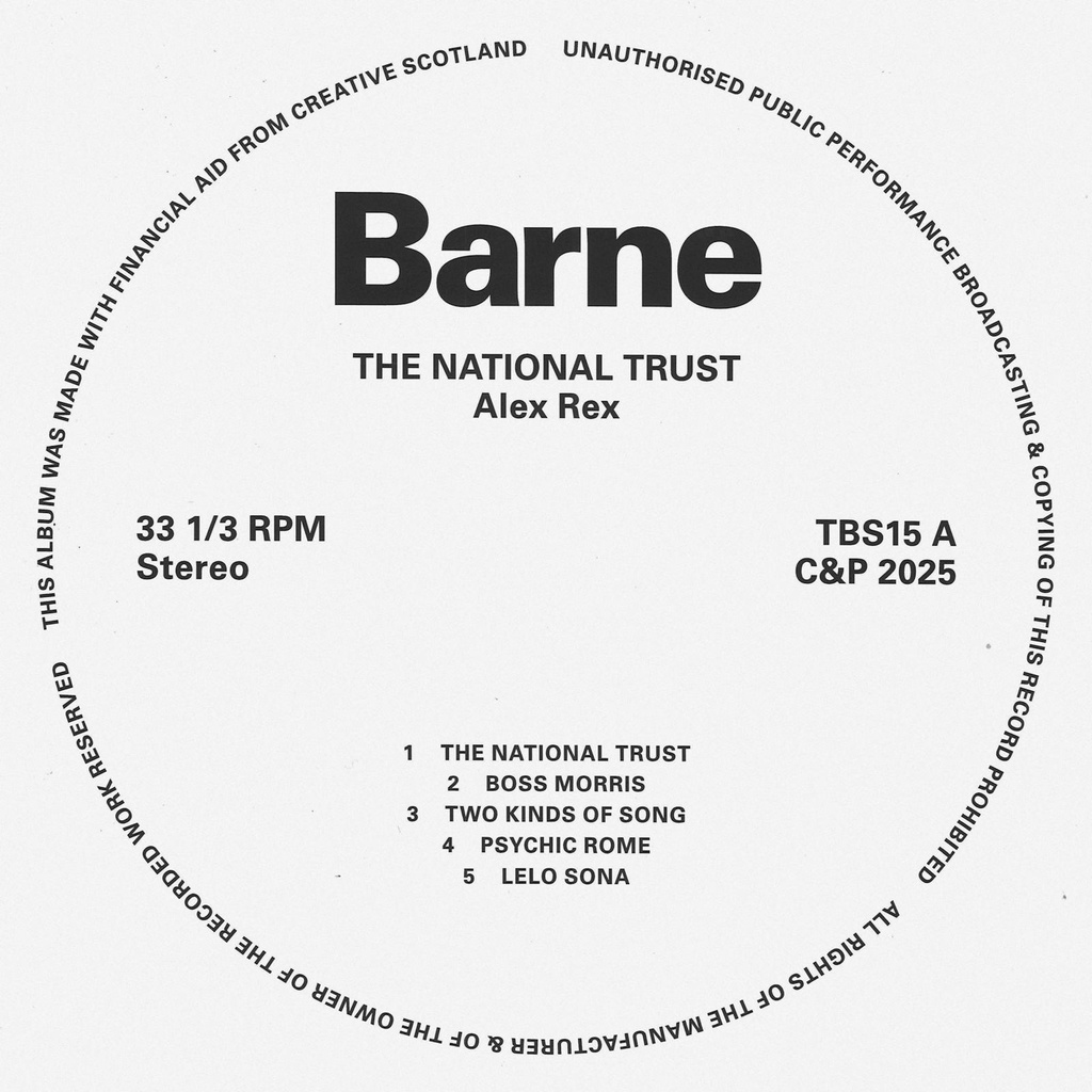Alex Rex - The National Trust - LP